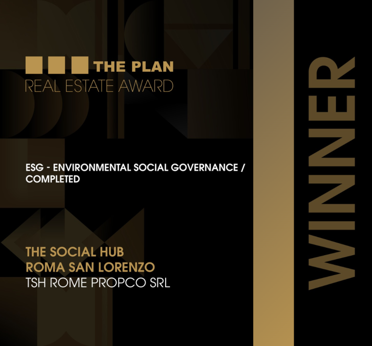 TSH vince il THE PLAN Real Estate Award 2025